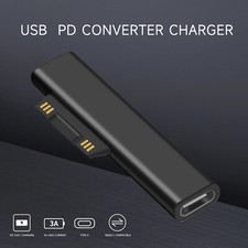 USB Type C PD Converter Charger Adapter for Surface Pro 3/4/ 5/ 6 /7 /8 Go