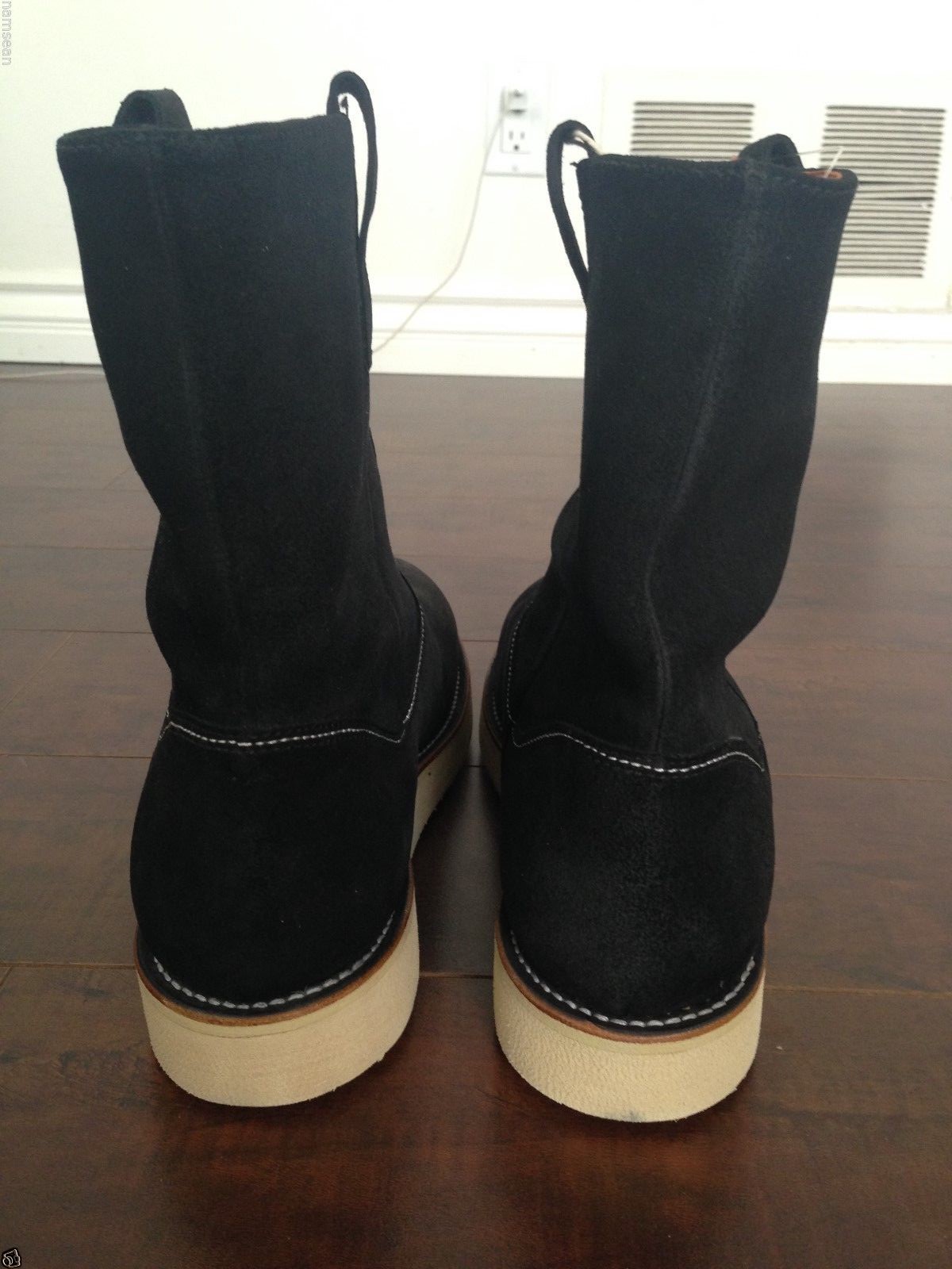 BNIB EMPORIO ARMANI *RARE Men’s Black wedge boots – US 12 D image 3