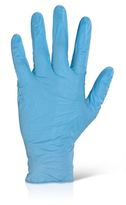 Nitril Einweghandschuh pulverfrei blau 10 Schachteln à 100