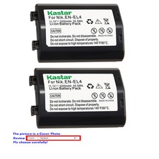 Kastar Fully Decoded Battery Replace for Nikon Genuine EN-EL4 EN-EL4a EN-EL4e