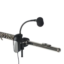 High Quality Clarinet Flute Pickup Microphone 5m Cable 6.35mm Hole Rubber Clamp