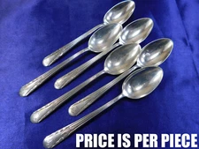 INTERNATIONAL ORCHID STERLING SILVER DEMITASSE SPOON - VERY GOOD CONDITION M