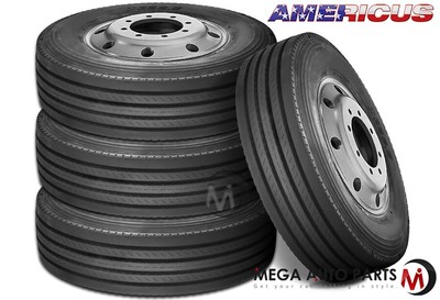 4 Americus PS2000 285/75R24.5 144/141L G-Load 14PR Premium Steel Trailer Tires