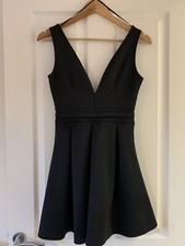 Ladies Black Fit & Flare Dress - Size 10 - BooHoo💞