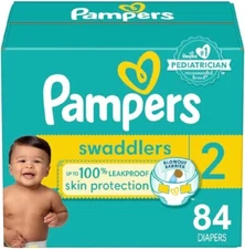 Pampers Swaddlers Diapers Size 2