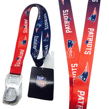 New England Patriots NFL Keychain  Bottle Opener Lanyard