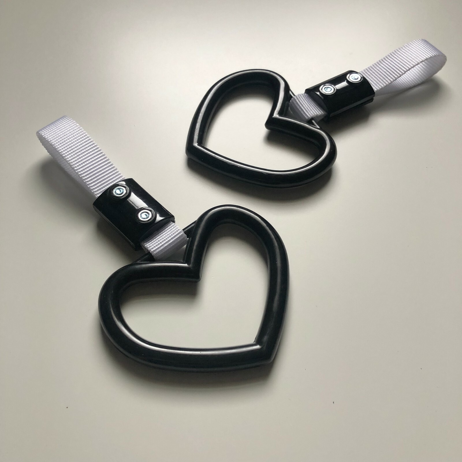 TSURIKAWA JDM SUBWAY RING BLACK HEART TOW HOOK CHARM DRIFT OVERHEAD