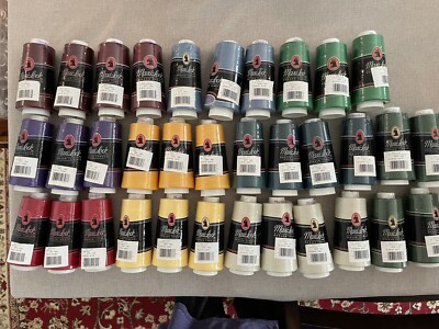 Maxi-Lock Serger Thread Lot Of 34  See Description For Colors
