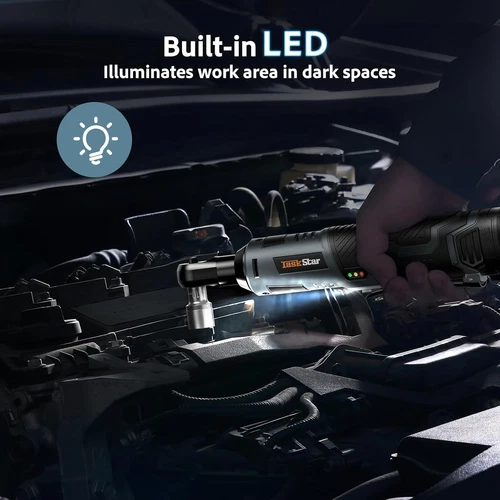 Taskstar Electric 1/2" IMPACT WRENCH 1200NM Cordless 3/8" RATCHET 40NM COMBO KIT - Picture 19 of 23