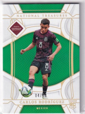 Panini 2022 National Treasures Qatar No. 83 Carlos Rodriguez Gold 4/10