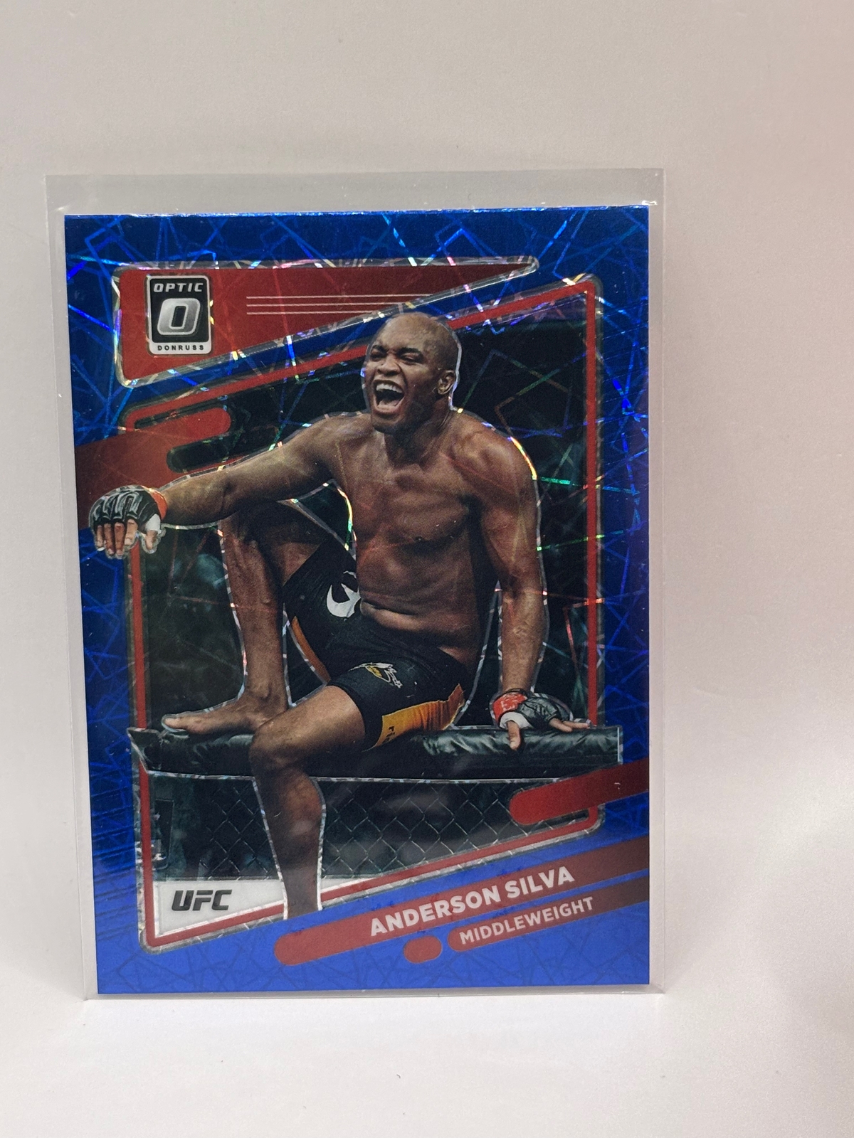 2022 Panini Donruss Optic UFC Anderson Silva Blue Velocity #27