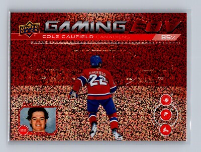 2024-25 Upper Deck Series 1 - Gaming Fov Cole Caufield #GFOV-7 Speckle