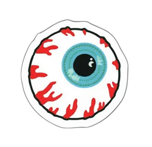 Blue Bloodshot Eye Sticker Decal