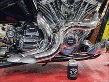 Big Dog Motorcycles 2004 & Earlier LSD 2-2 Blow Chrome exhaust w/ heatshields