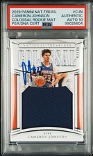 2019-20 National Treasures Cameron Johnson Colossal RPA PSA GEM MT 10 AUTO