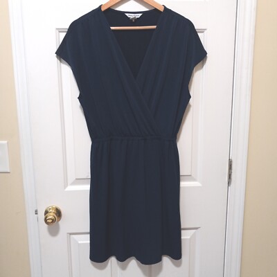 TOMMY BAHAMA Navy Jersey Dress Elastic Waist Polyester Spandex Resort  Casual S | eBay