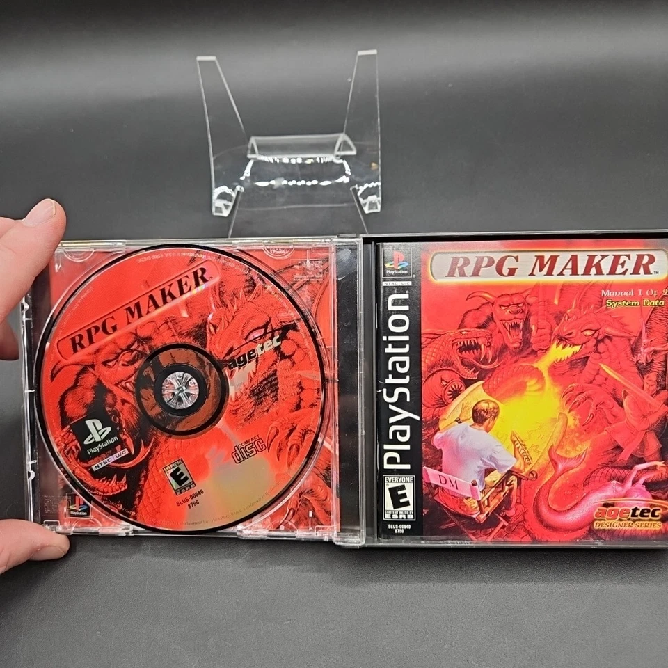 RPG Maker (Sony PlayStation 1, 2000) PS1 Both Manuals CIB - Image 2 of 4