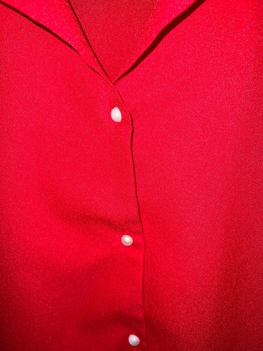 Chemisier blouse vintage fait par couturière taille 38 crèpe jersey réf V11 - Picture 2 of 5