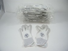 ATLAS 370 SHOWA NITRILE RUBBER PALMS  WORK GLOVES  12 PAIR  XS / WHITE