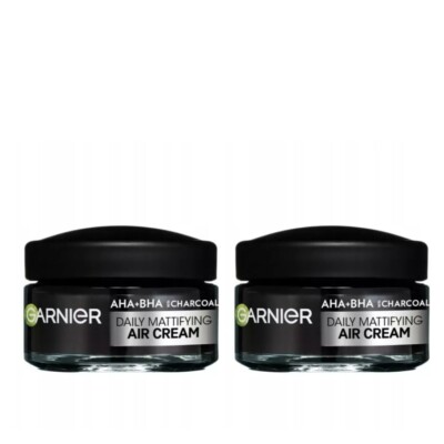 Garnier Pure Active Mattifying Face Cream AHA+BHA, 2x1.7 fl.oz