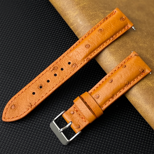 Real Ostrich Leather Watch Band Men Classic Ostrich Watch Strap Quick Release - Picture 38 of 49