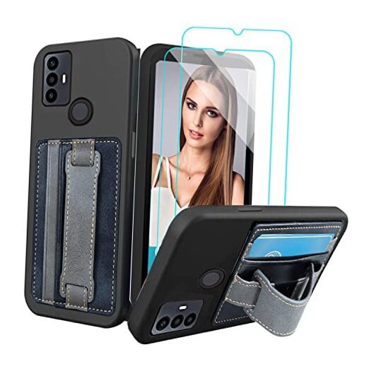 TCL 30SE/305 5G Case with HD Screen for 2022 Model in Blue
