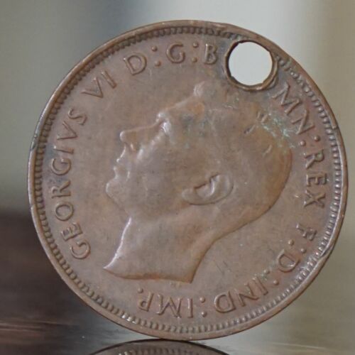 Vintage One Penny Georgivs Coin Pendant - image 1