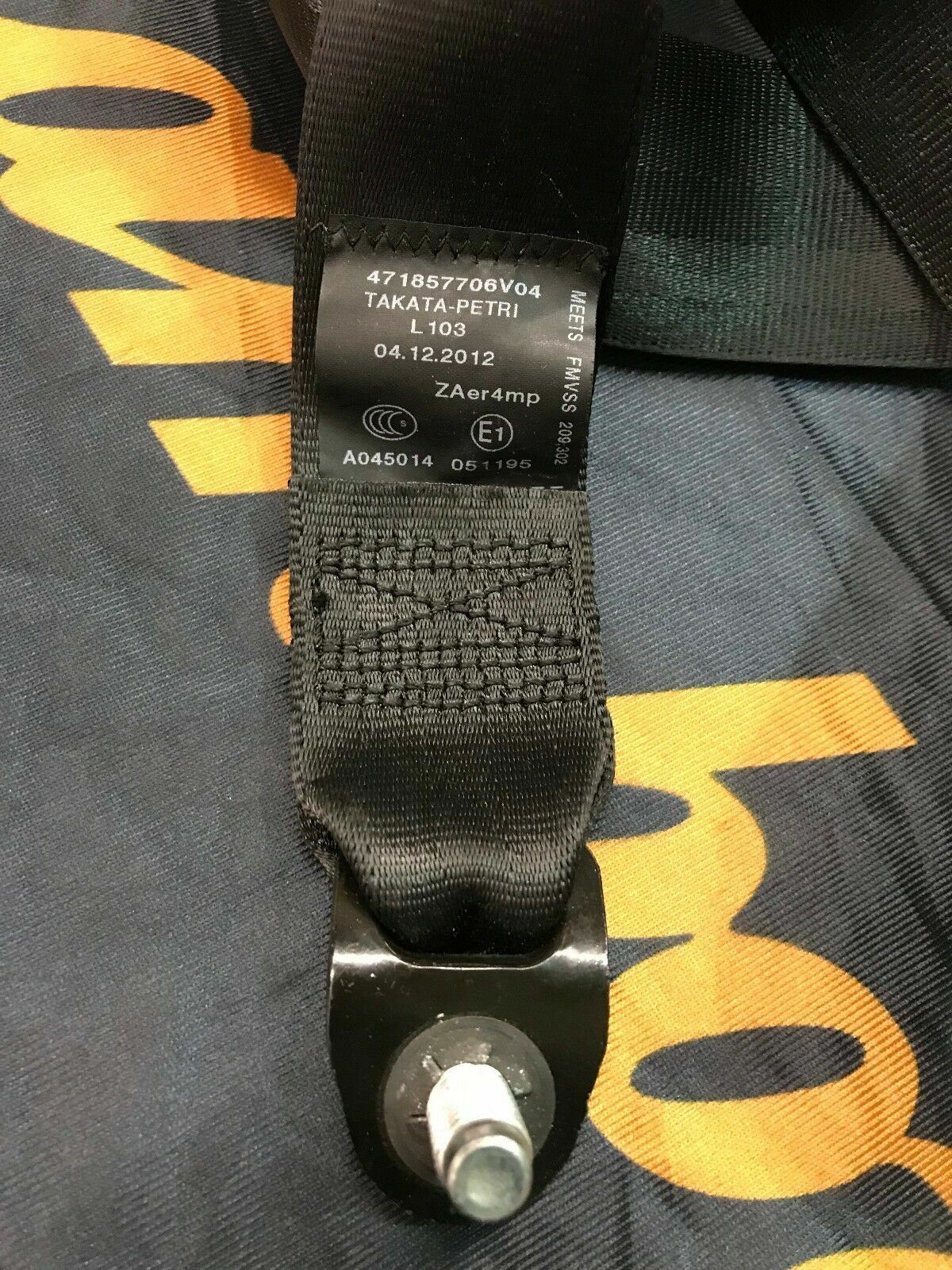 LAMBORGHINI AVENTADOR LP700 LP720 PASSENGER RIGHT SIDE SEAT BELT OEM 471857706