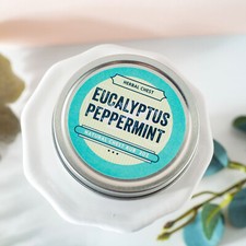 Eucalyptus Peppermint Salve Natural Vapor Chest Rub Herbal Decongestion Cold Flu