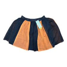 Cat  Jack Black Orange Tulle Tutu Skirt Size Large Girls 10/12 Black Orange