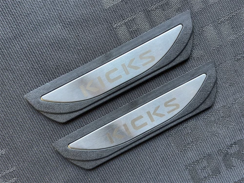 For Nissan Kicks Accessories Car Door Scuff Sill Cover Panel Step Protector Trim - Picture 87 of 92
