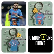 IL GIOCATORE CHIAVE.Portachiavi, maglia Kvaratskhelia Napoli Natale 2022-2023