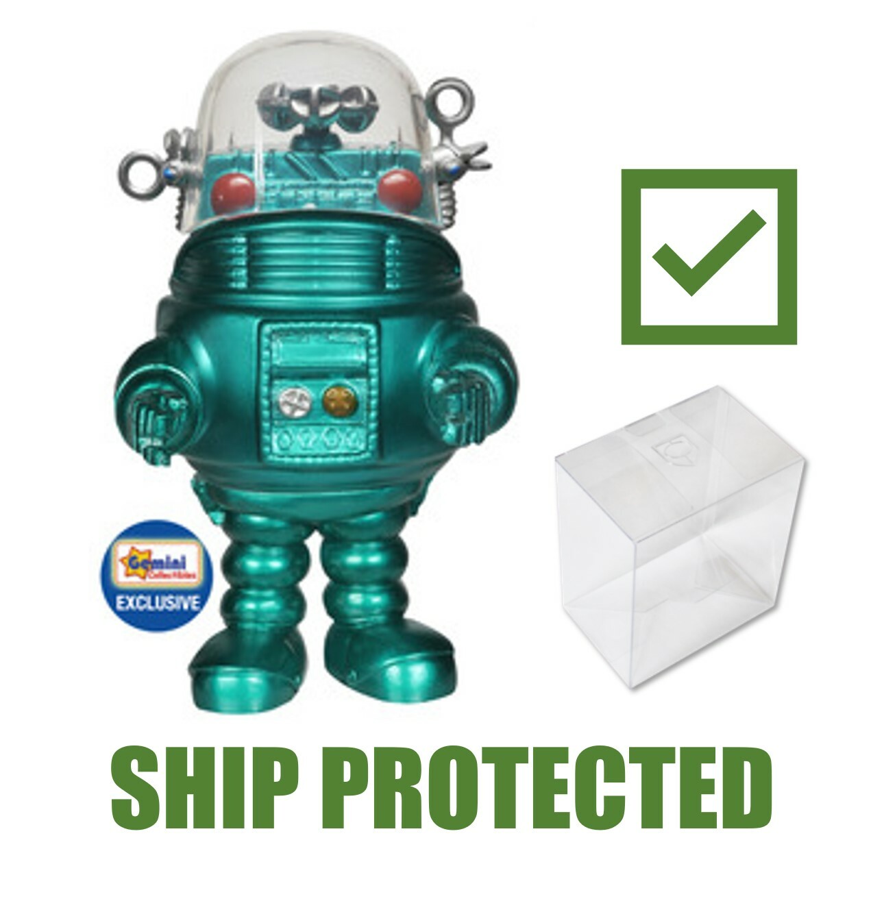 ┥Funko Pop! Películas #89 Robby The Robot [Turquesa Metálico] Planeta Prohibido