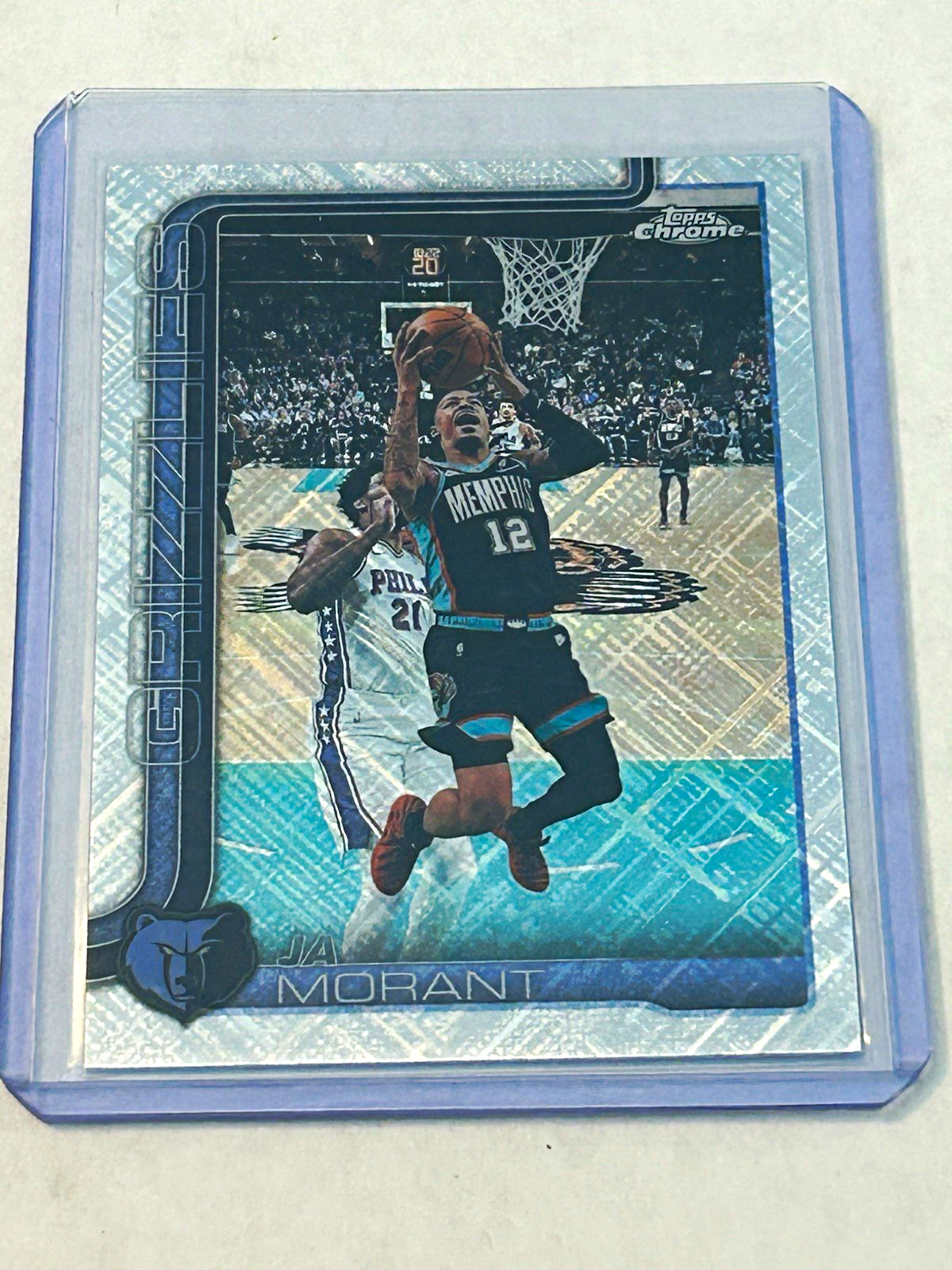 2025-26 Ja Morant Skylight Refractor  Memphis Grizzlies