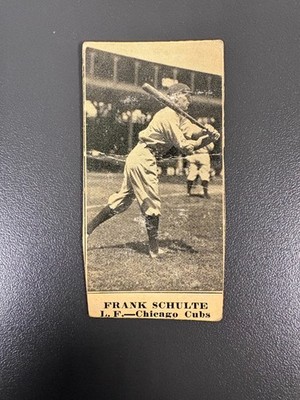 1915/16 M101-5 Frank (Wildfire) Schulte #158 Cubs HOF