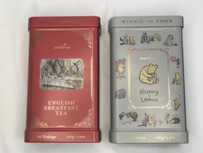 NEW Charbrew Alice & Winnie the Pooh Book Tea Tin 60ct Eng Breakfast Honey Lemon