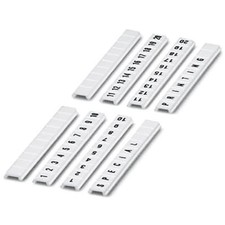 2pc PHOENIX CONTACT - IC 0810821:0042 Terminal Block Marker, White, Black P