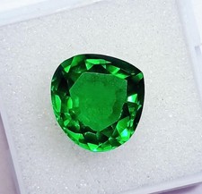 10.50 Ct Natural Green Garnet Pear Shape Certified Loose Gemstone ~Free Gift