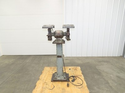 Delta Rockwell Bench Grinder 1960 Vintage Pedestal  1/2 HP 7'' 3450 RPM 110V