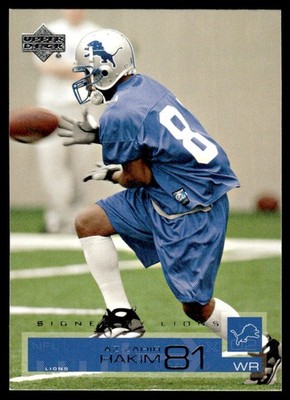 2002 Upper Deck Az-Zahir Hakim Detroit Lions #60