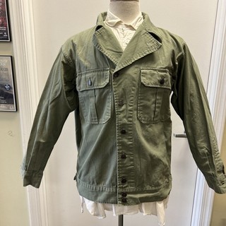 Repro WWII U.S. Army OG Cotton HBT Blouse 1st Model (1941 42) SZ M