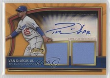 2011 Finest Orange Refractor Rookie Dual Relics 26/99 Ivan De Jesus Jr Auto 0b2