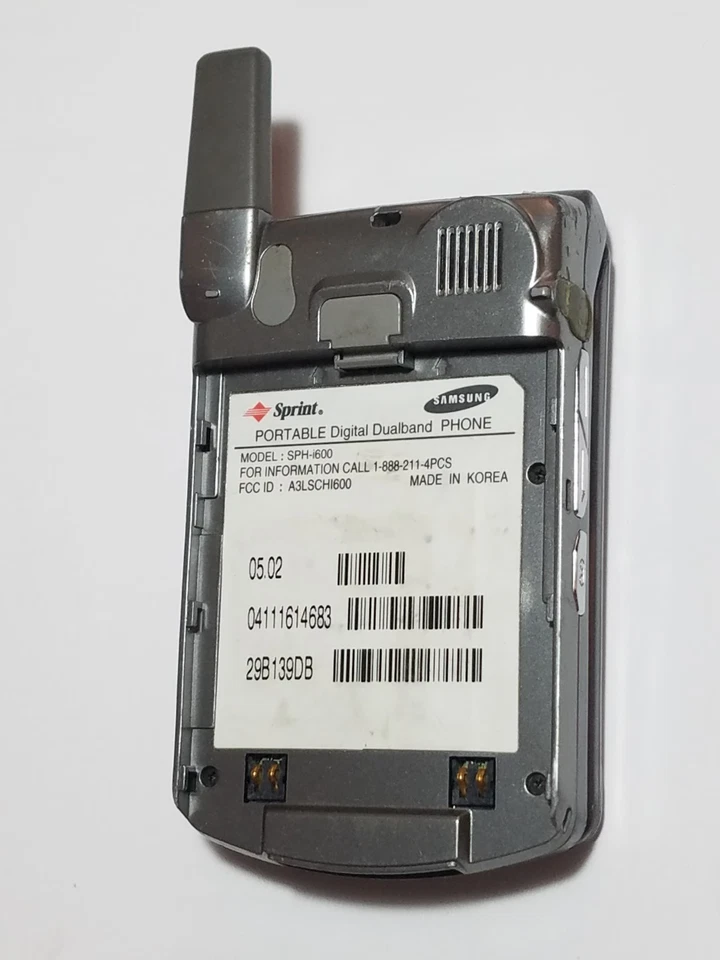 Raro De Colección Coleccionistas Sprint PCS Samsung SCH-i600 1ª PDA Conjunto de Película Abatible Teléfono Foto 4 de 4