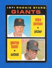 1971 OPC #276 DAVIDSON GEORGE FOSTER ROOKIE  GIANTS O PEE CHEE MLB BASEBALL CARD. rookie card picture