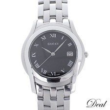 Gucci G-Class 5500M Men's Watch Black SS Used