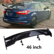 47 Glossy Black Rear Trunk Lid High Wing Spoiler Abs For Ford Focus Sedan