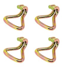 4pcs Double J Hook Heavy Duty Ratchet Tie Down Straps With Hooks Load 2204 Lb... 4pcs Double J Hook Heavy Duty Ratchet Tie Down Straps With Hooks Load 2204 Lb...
