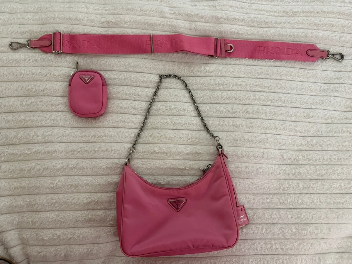 PRADA Pink Nylon Exterior Bags & Handbags for Women for sale | eBay