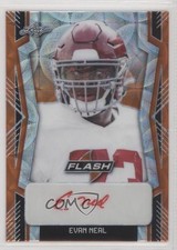 2022 Leaf Flash Portrait Orange Kaleidoscope 1/4 Evan Neal #PA-EN1 Auto nd3