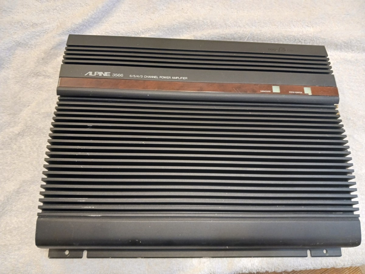 Old School Alpine 3566 Sound Quality 6 Channel Amp Made in Japan